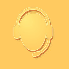 ikona vintage 3D z obrysem i cieniem © vempireart