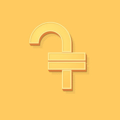 ikona vintage 3D z obrysem i cieniem © vempireart