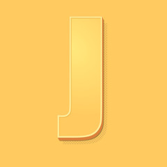 ikona vintage 3D z obrysem i cieniem © vempireart