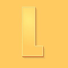 ikona vintage 3D z obrysem i cieniem © vempireart