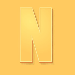 ikona vintage 3D z obrysem i cieniem © vempireart