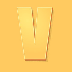 ikona vintage 3D z obrysem i cieniem © vempireart