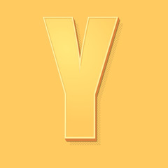 ikona vintage 3D z obrysem i cieniem © vempireart