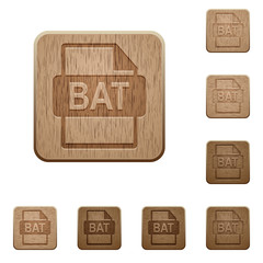 BAT file format wooden buttons