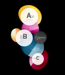 Geometrical abstract infographics banner template