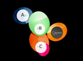 Geometrical abstract infographics banner template