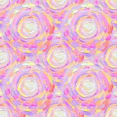 Abstract seamless acrylic ornamental pattern. Seamless texture in impressionism style for web, print, wraps, fabric, textile, website, invitation card background, summer fall fashion or your design