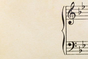 Obraz premium vintage notes with space for text horizontal