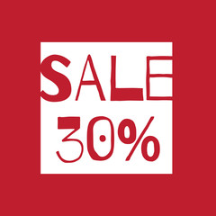 Black friday sale postcard design. Black friday vintage illustration. Sale sign