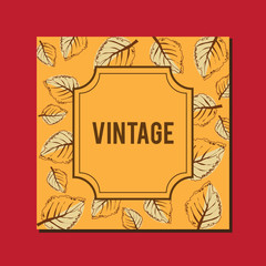 Cover vintage design for handmade album