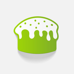 realistic design element: easter cakes