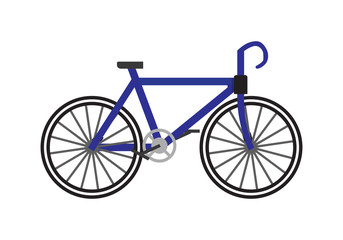 Fototapeta na wymiar Bicycle Icon in Flat