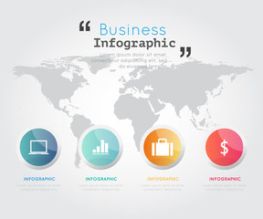 Modern business infographic Vector illustration