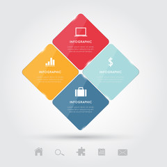 Modern business infographic Vector illustration