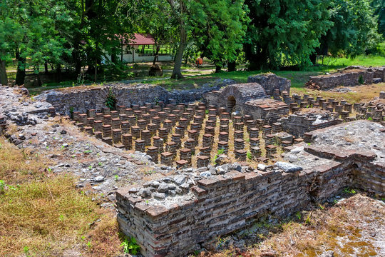 Hypocaust Of The Great Baths Complex In Dion