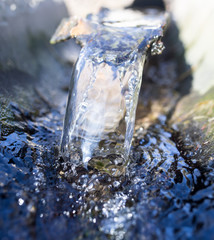 Water in a small river