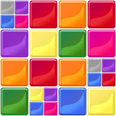 Multicolor tiles texture seamless vector illustration
