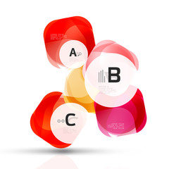 Shiny abstract elements