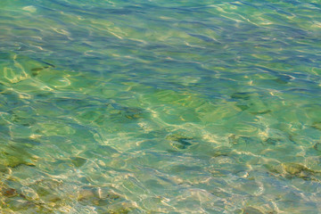 Turquoise water surface