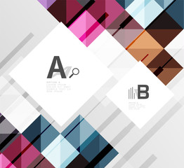 Modern geometrical abstract background, squares
