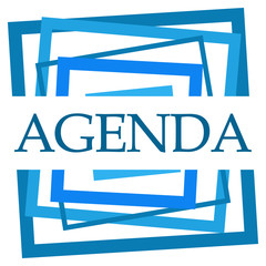 Agenda Blue Random Borders 