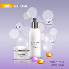 100 Natural Cream with Vitamin C Bank and Spray