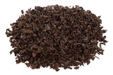 tea on a white background