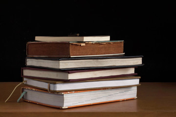 Old books on a wooden.