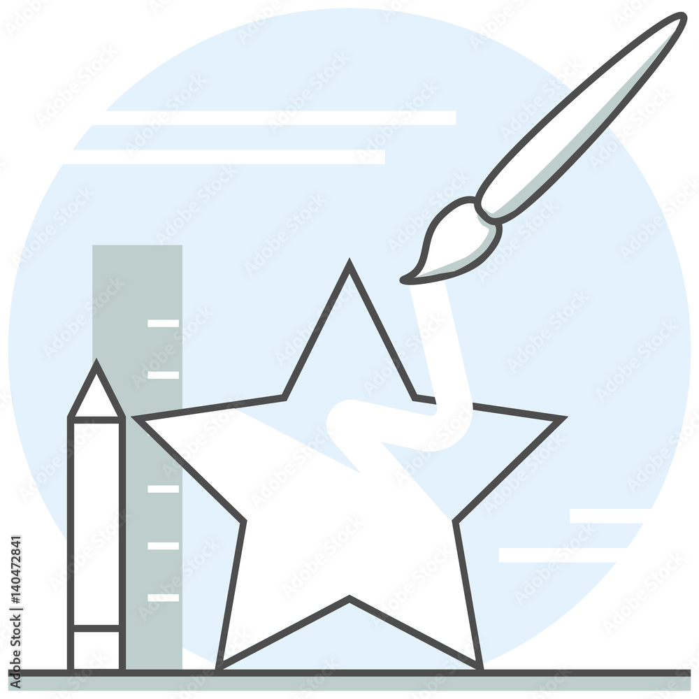 Poster unique design - infographic icon elements from web development set. flat thin line icon pictogram fo