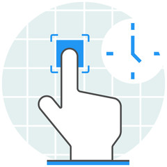 Online Booking - Infographic Icon Elements from Online Services Set. Flat Thin Line Icon Pictogram for Website and Mobile Application Graphics.