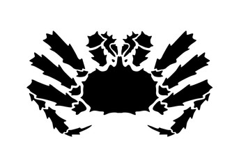 graphic Alaska crab, vector