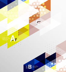 Fototapeta premium Vector minimalistic triangle design