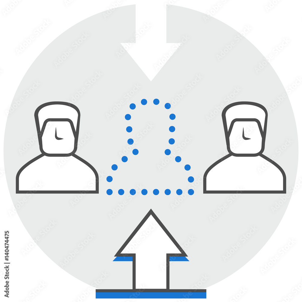 Poster available jobs position - infographic icon elements from human resource set. flat thin line icon pic