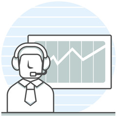 Air Traffic Control Center - Infographic Icon Elements from Aircraft and Airport Set. Flat Thin Line Icon Pictogram for Website and Mobile Application Graphics.