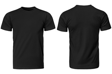 Black t-shirt, clothes