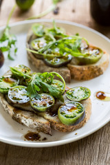 Tomatoes and Rocket Bruschetta
