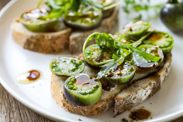 Tomatoes and Rocket Bruschetta