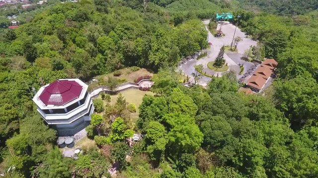 Aerial: Popular Touristic Viewpoint Khao Khad at Panwa Cape. HD. Phuket, Thailand.