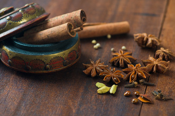 various spices