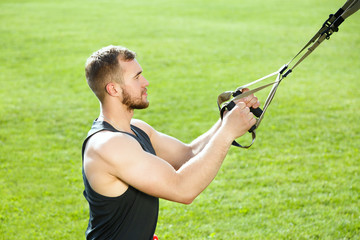 Profile of man training with training loop