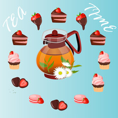 illustration of teapot