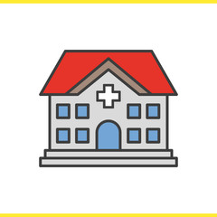 Hospital color icon
