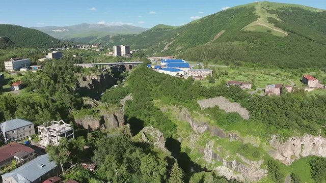 Aerial Video of Ski Resort in Jermuk, Armenia 