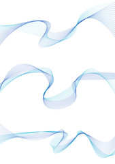wave set for design abstract elements for presentation