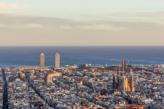 Barcelona Cityscape From The Carmel's Bunkers