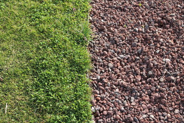 grass and gravel