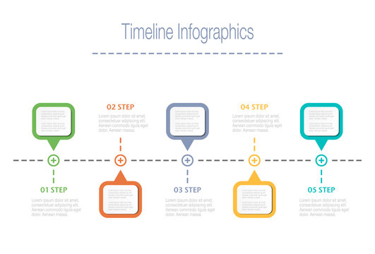 Business overview visualization. Timeline Infographic data. Business template for presentation.