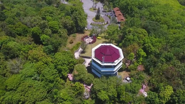 Aerial: Khao Khad Panwa Viewpoint. HD. Phuket, Thailand.