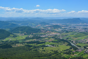 Fototapeta na wymiar cambirella hill, santa catarina, brazil