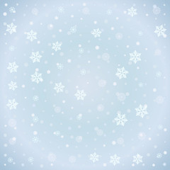 Obraz na płótnie Canvas Winter background with snow-flake, editable for your design
